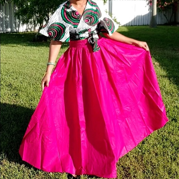 Long Maxi Skirt 100% Cotton Free Size Plus Size Long Maxi Skirt Bohemian Skirt - Picture 6 of 7